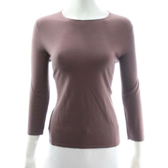 AGNONA PURPLE WOOL & CASHMERE BLEND SWEATER 10